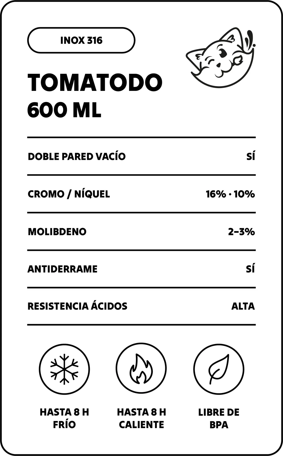 Ficha técnica SUMAQ Senda 600 ML